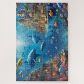 Fantasy City Onder het Zee Hard Solving Legpuzzel (Verticaal)