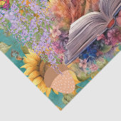 Fantasy Clipart Collage Castle Bloemen Vlinder Tissuepapier (Detail)