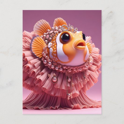 Fantasy Clownfish in a Dress Briefkaart (Voorkant)