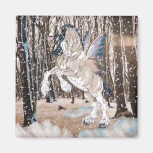 Fantasy Clydesdale Horse Fairy Magneet