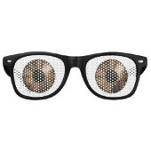 Fantasy Color Eyes Brown Retro Zonnebril (Voorkant)