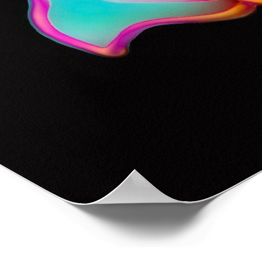 Fantasy Colored Orchid Flower Poster (Hoek)