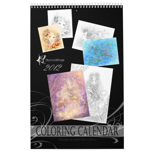 Fantasy Coloring Calendar Kalender (Hoes)