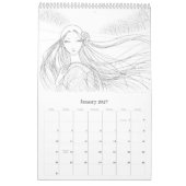 Fantasy Coloring Calendar Kalender (Jan 2027)