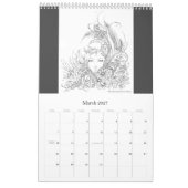 Fantasy Coloring Calendar Kalender (Mar 2027)