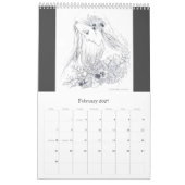 Fantasy Coloring Calendar Kalender (Feb 2027)