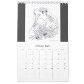 Fantasy Coloring Calendar Kalender (Feb 2026)