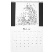 Fantasy Coloring Calendar Kalender (Mar 2027)