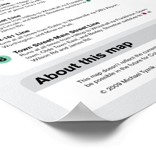 Fantasy Columbus Transit Map Poster (Hoek)