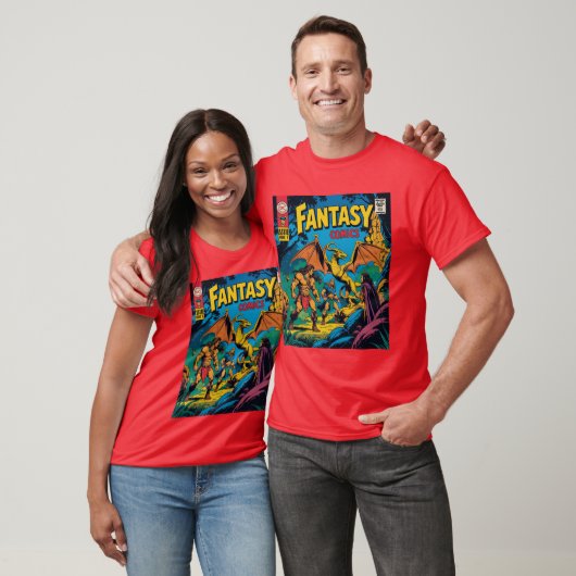 Fantasy Comics: een retro-avontuur T-shirt (Unisex)