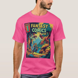 Fantasy Comics: een retro-avontuur T-shirt