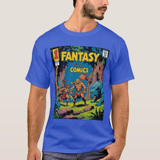 Fantasy Comics: een retro-avontuur T-shirt (Voorkant)