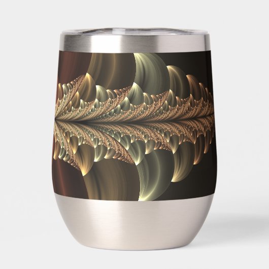 Fantasy constructie glanzende abstracte fractale k (Achterkant)