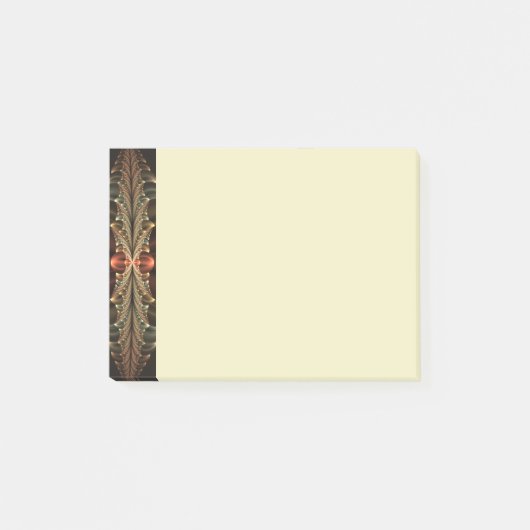 Fantasy Construction Shiny Abstract Fractal Art Post-it® Notes (Voorkant)