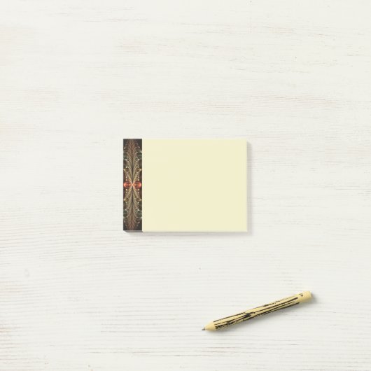Fantasy Construction Shiny Abstract Fractal Art Post-it® Notes (Op bureau)