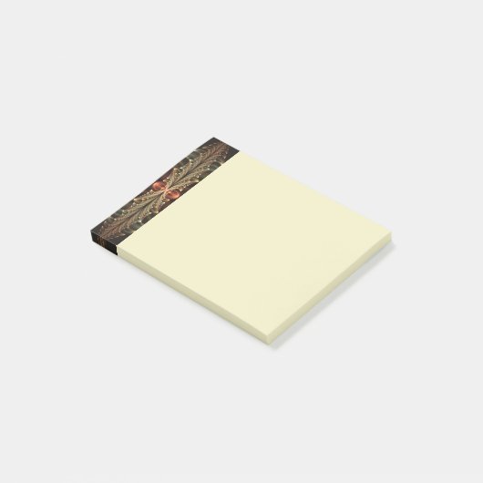 Fantasy Construction Shiny Abstract Fractal Art Post-it® Notes (Schuin)
