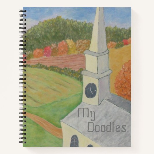 Fantasy Countryside Doodle Notitieboek (Voorkant)
