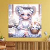 Fantasy cowgirl canvas afdruk (Insitu (Woonkamer))