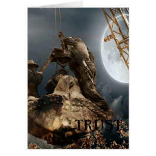 Fantasy Crane Operator Mannen in Bucket Trust Nigh