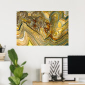 Fantasy Crazy Lace Agate Opus 01 Poster (Thuiskantoor)