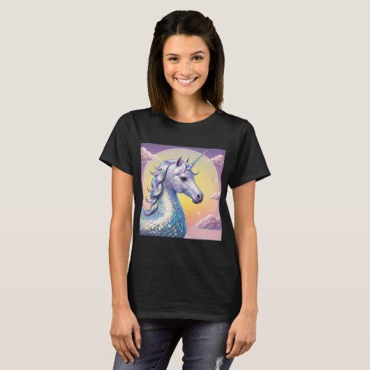 Fantasy Creature Design - Draken & Eenhoorns Kunst T-shirt (Voorkant volledig)