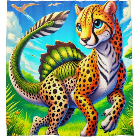 Fantasy Creature Douchegordijn (Voorkant)