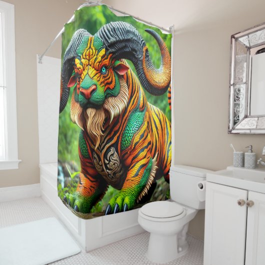 Fantasy Creature Douchegordijn (In situ)