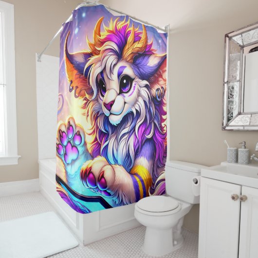 Fantasy Creature Douchegordijn (In situ)