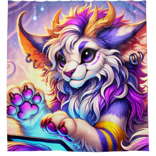 Fantasy Creature Douchegordijn (Voorkant)