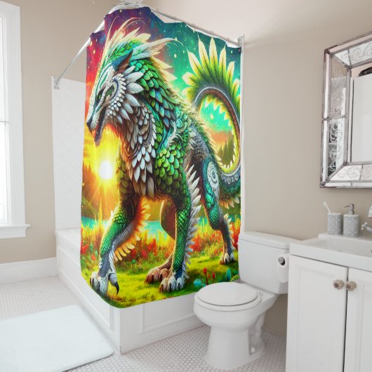 Fantasy Creature Douchegordijn (In situ)