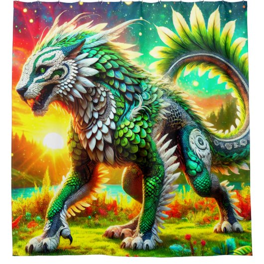 Fantasy Creature Douchegordijn (Voorkant)