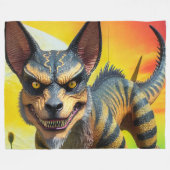 Fantasy Creature Fleece Deken (Voorkant (Horizontaal))