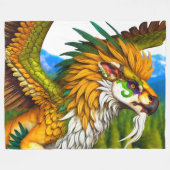 Fantasy Creature Fleece Deken (Voorkant (Horizontaal))