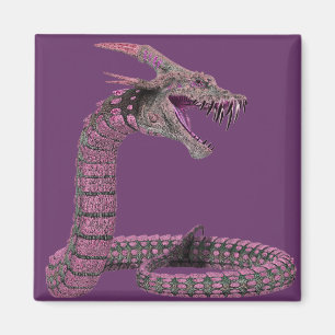 Fantasy Creature Pink Paars Magneet