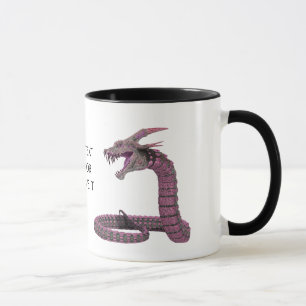 Fantasy Creature Pink Paars Mok