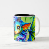 Fantasy Creature Tweekleurige Koffiemok (Voorkant rechts)