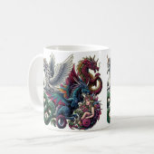 Fantasy Creatures Sticker Koffiemok (Voorkant links)