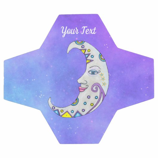 Fantasy Crescent Moon Face Decorations Sky Voetbal (Enkel)