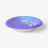 Fantasy Crescent Moon  gezicht kleurrijke vormen Papieren Kommen (Gebogen)