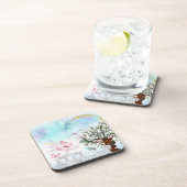 Fantasy Crystal Horse Carriage Bier Onderzetter (Rechterzijde)