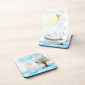 Fantasy Crystal Horse Carriage Bier Onderzetter (Rechterzijde)