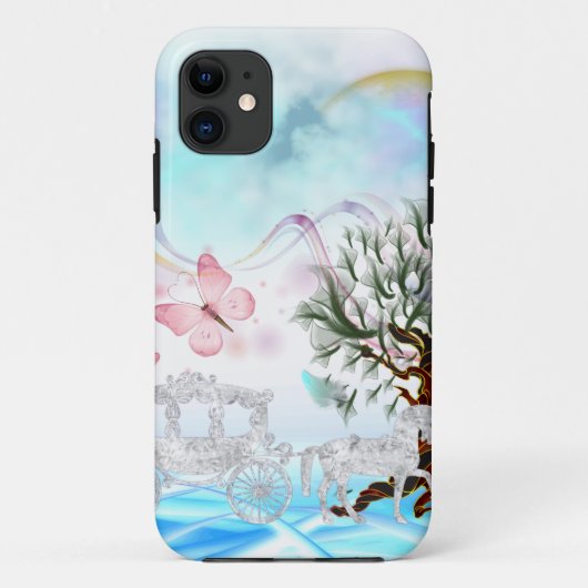 Fantasy Crystal Horse Carriage Case-Mate iPhone Case (Achterkant)