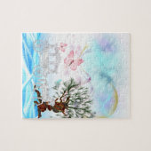 Fantasy Crystal Horse Carriage Legpuzzel (Horizontaal)