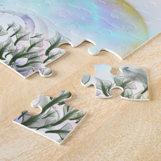 Fantasy Crystal Horse Carriage Legpuzzel (Zijkant)