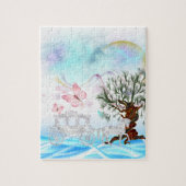 Fantasy Crystal Horse Carriage Legpuzzel (Verticaal)