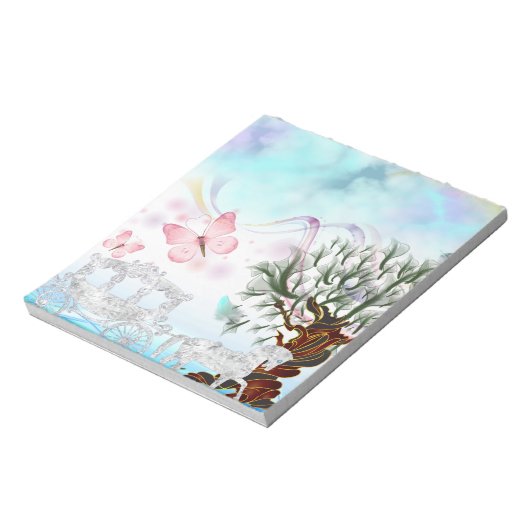 Fantasy Crystal Horse Carriage Notitieblok (Linkerzijde)