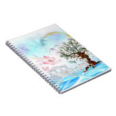 Fantasy Crystal Horse Carriage Notitieboek (Rechterzijde)