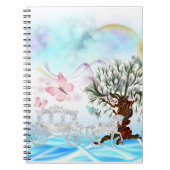 Fantasy Crystal Horse Carriage Notitieboek (Voorkant)