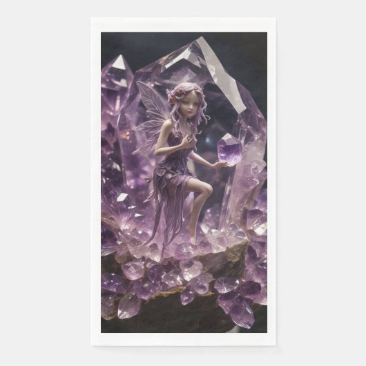 Fantasy Crystals Amethyst Fairy Servet (Voorkant)