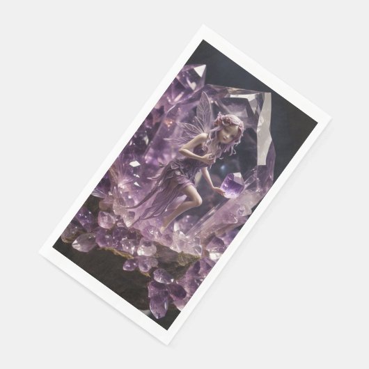 Fantasy Crystals Amethyst Fairy Servet (Hoek)